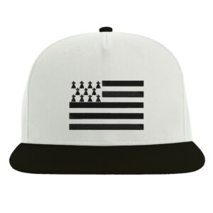 Casquette Snapback à visière plate du bagad Keriz - Gwenn a du