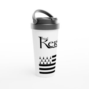 Mug de voyage en acier inoxydable du bagad Keriz
